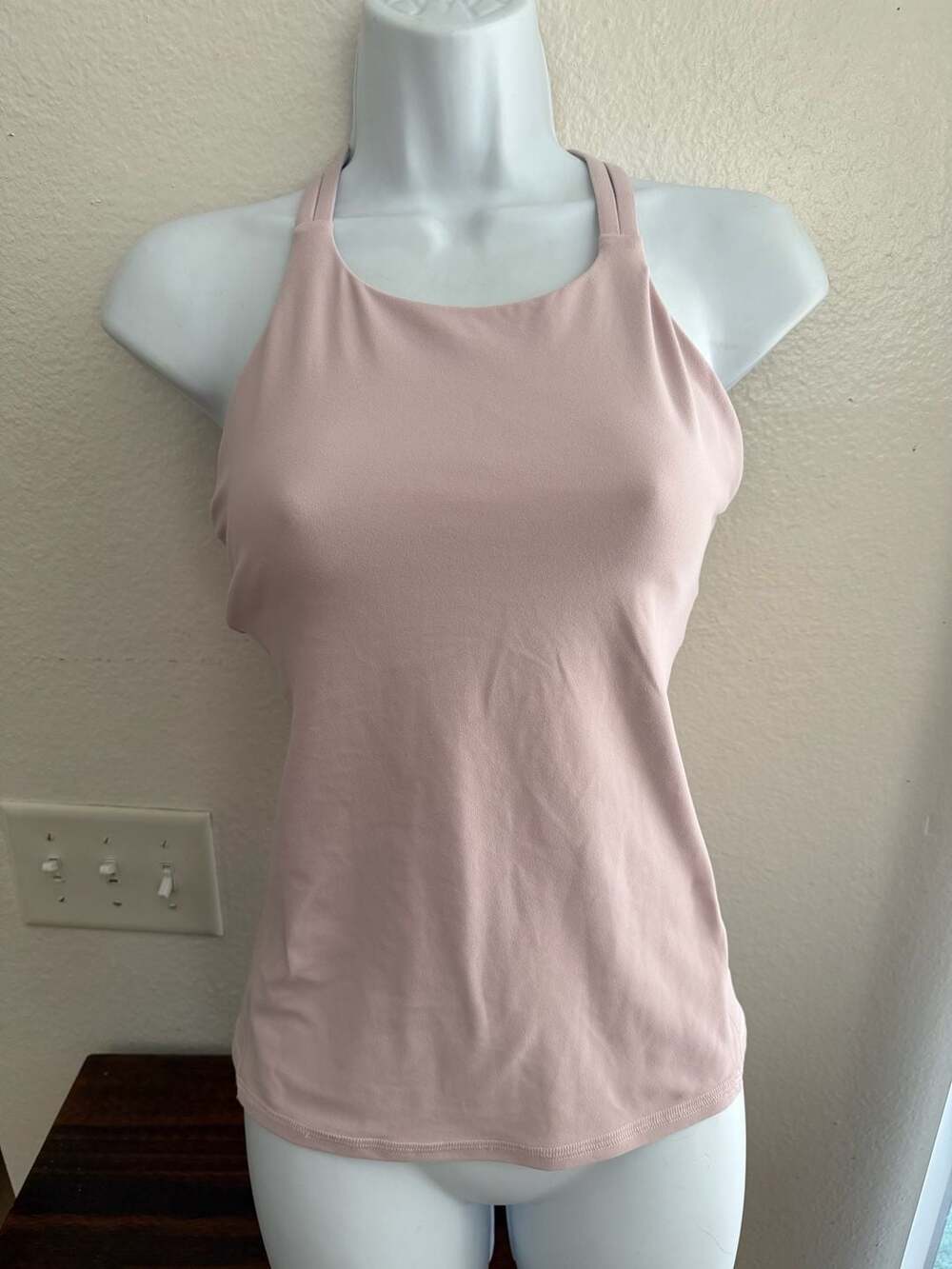 Lululemon Tank Top Pink Strappy Back